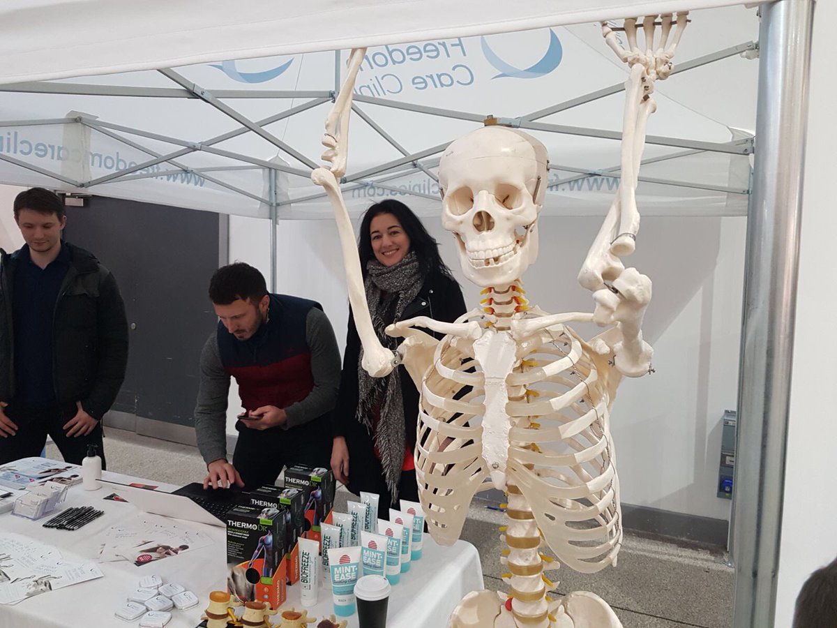 FreedomClinics's tweet photo. Freedom event at #leeds Kirkgate market. Officially the Number 1 team for musculoskeletal treatment in Leeds. (According to us). #BackPain #posture https://t.co/XtrwTU0uIY