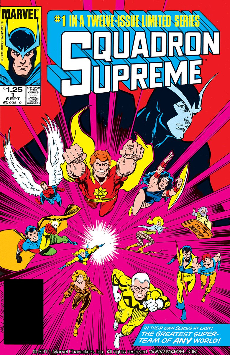 marvelinthe80s's tweet photo. Squadron Supreme #1 by Mark Gruenwald and Bob Hall (1985)

#Marvel #Comics #80s #1980s #SquadronSupreme #MarkGruenwald #MarvelComics #Art #ComicArt #Marvelinthe80s https://t.co/n4cCk5tzaS