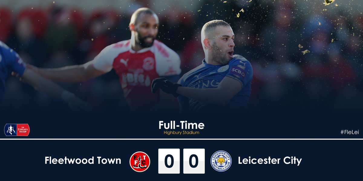 It ends all square. We’ll have a replay at King Power Stadium to settle this tie.

#FleLei
