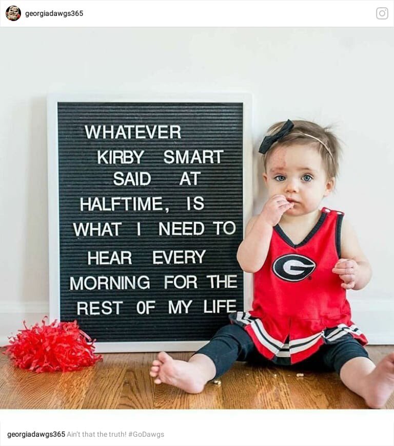 MariaAselage's tweet photo. Especially true when trying to stick to your resolutions. #resolutions #GoDawgs https://t.co/ZBzFaFNOus