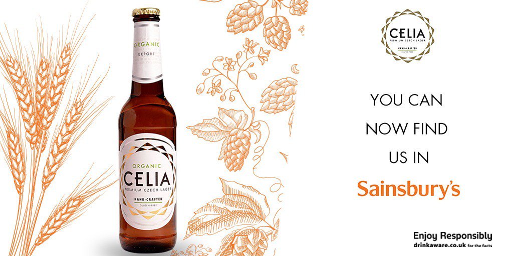 In case you missed it: CELIA Organic has officially launched in <a href="/sainsburys/">Sainsbury's</a>. We'll cheers to that 🍻 #celialager #glutenfreebeer