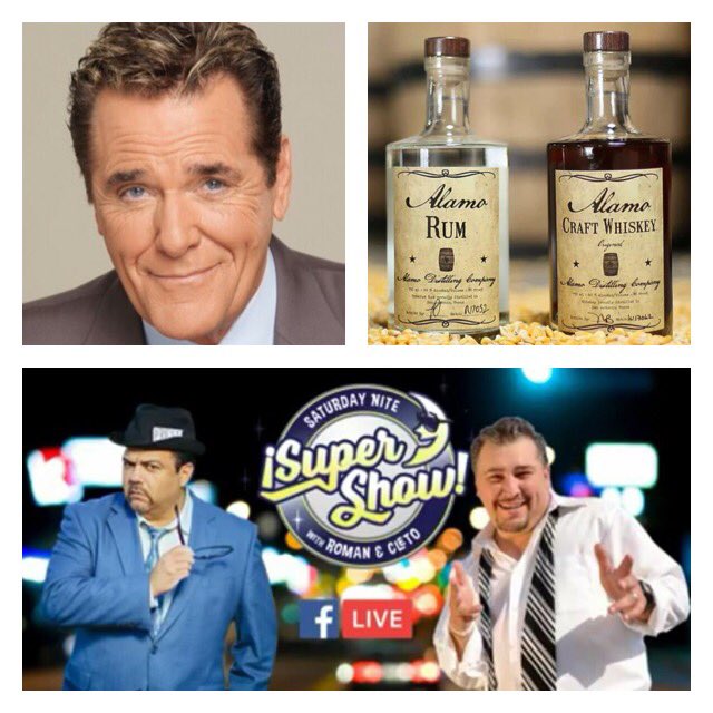 satsupershow's tweet photo. Our Alamo Distilling Company sponsored guest is the legendary Chuck Woolery. Facebook Live at 9pm CST where he learn what he’s doing now and how he got his start.
#ChuckWoolery
#AlamoDistilling
#RedCopperVodka
#RomanGarcia
#WheresCleto? https://t.co/siHU3kzZit