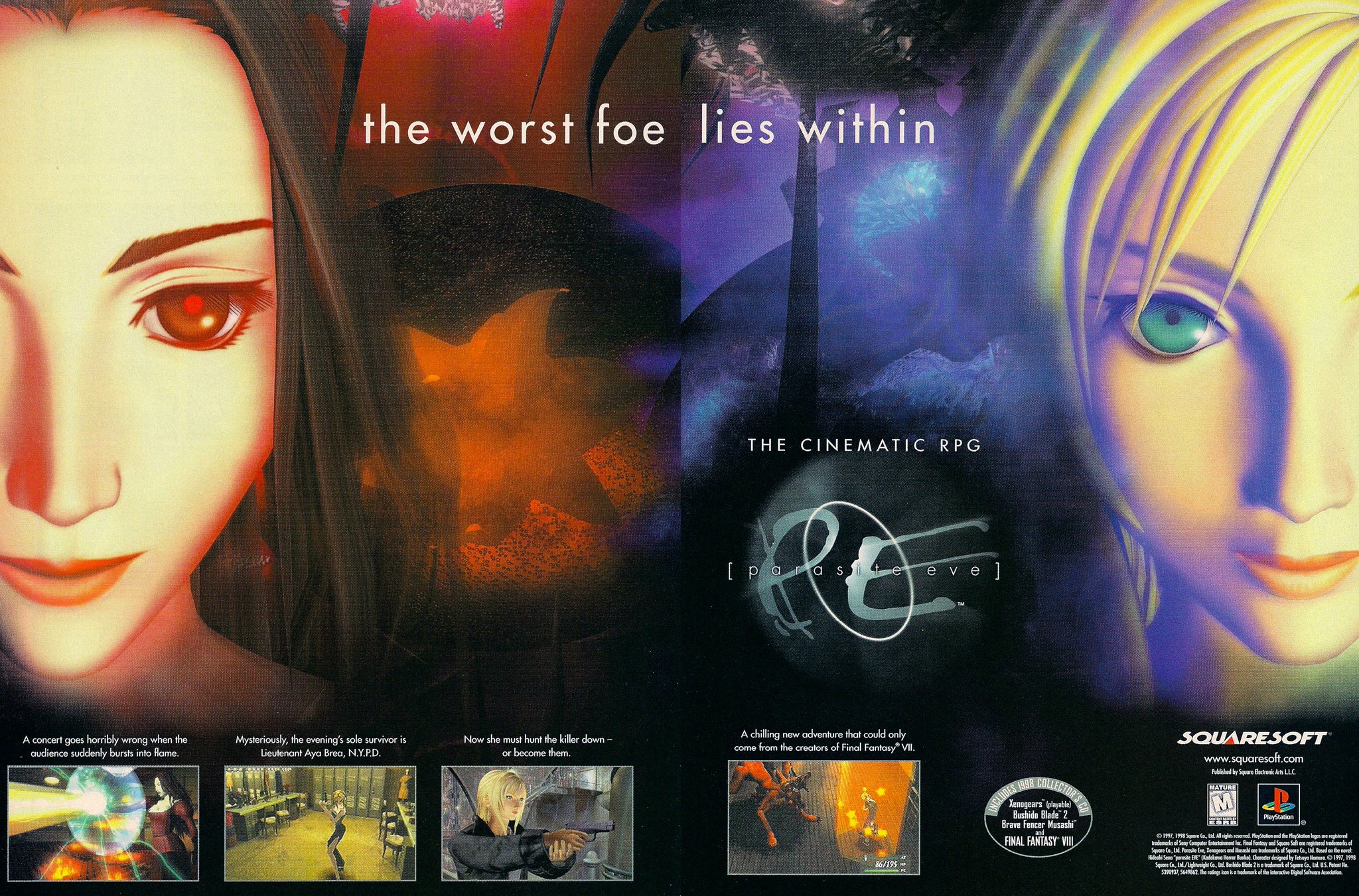 Retro Game Geeks on X: PARASITE EVE II: Here's the PAL region