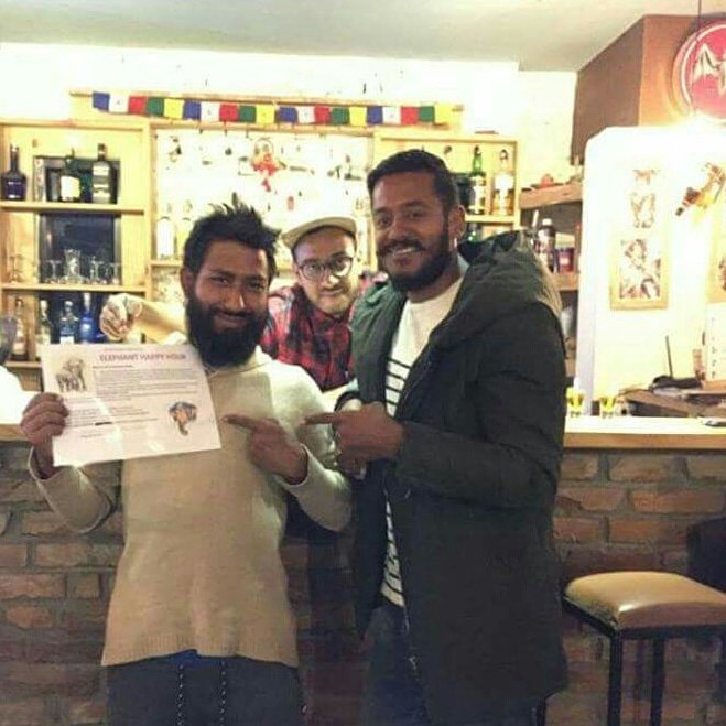 StUp4Elephants's tweet photo. A big thanks to one of our local partners Friends Café who have been a major support of the Elephant Happy Hour activity!!

#Nepal #SaveElephants #LoveElephants #Elephants #Animal #Picture #Photography https://t.co/XbmQ1AggIU