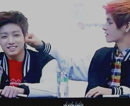 —; Taehyung playing with Jungkook's ear  [2013-2017]