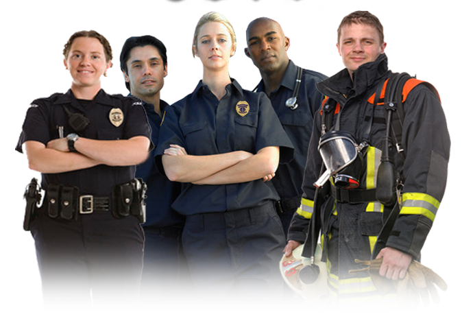 Image result for police officer firefighters paramedics
