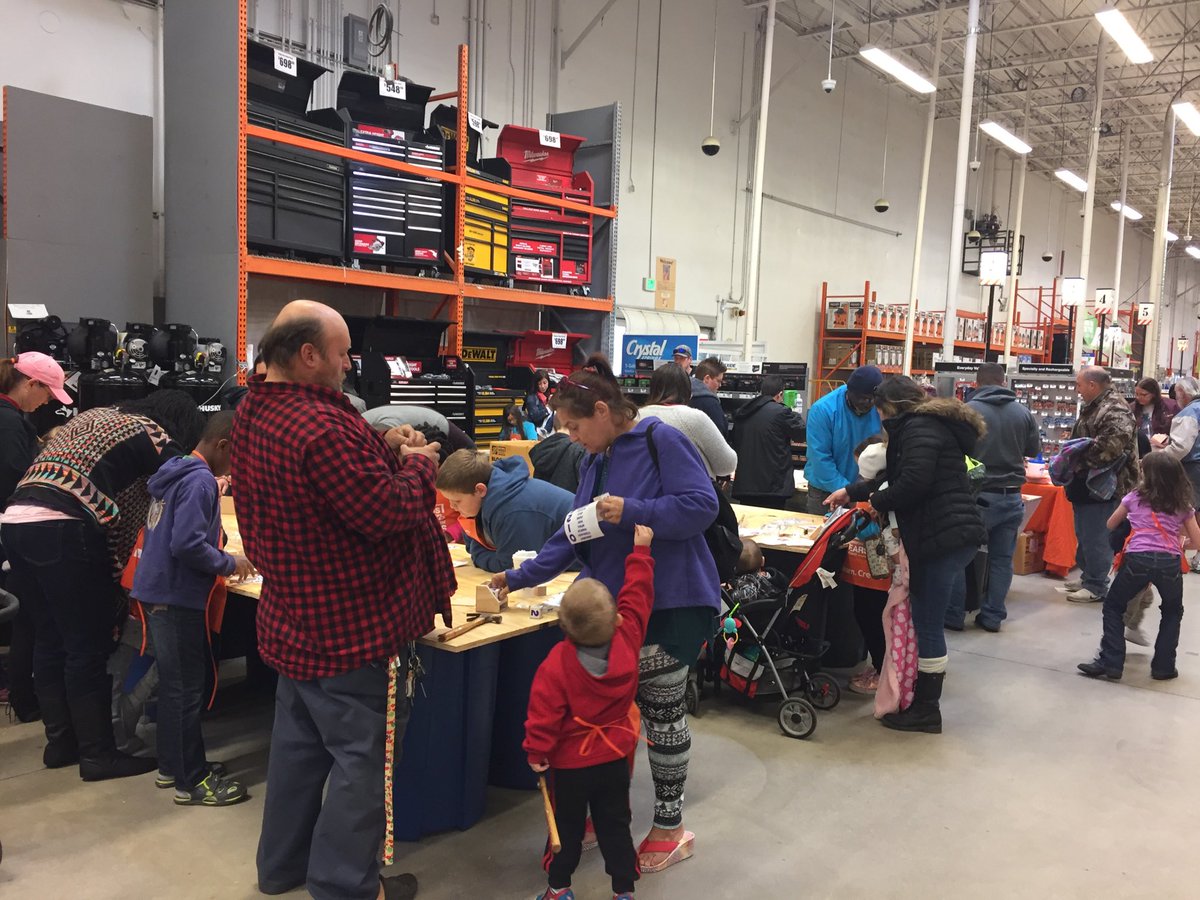 57* cool degrees inside temp. But the kids workshop is heating up!