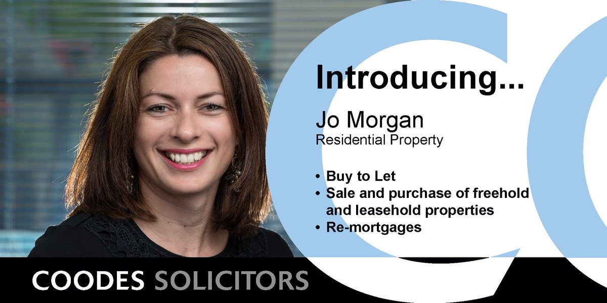 Introducing Jo Morgan of our Residential Property Team ow.ly/Qp6E30feMEn