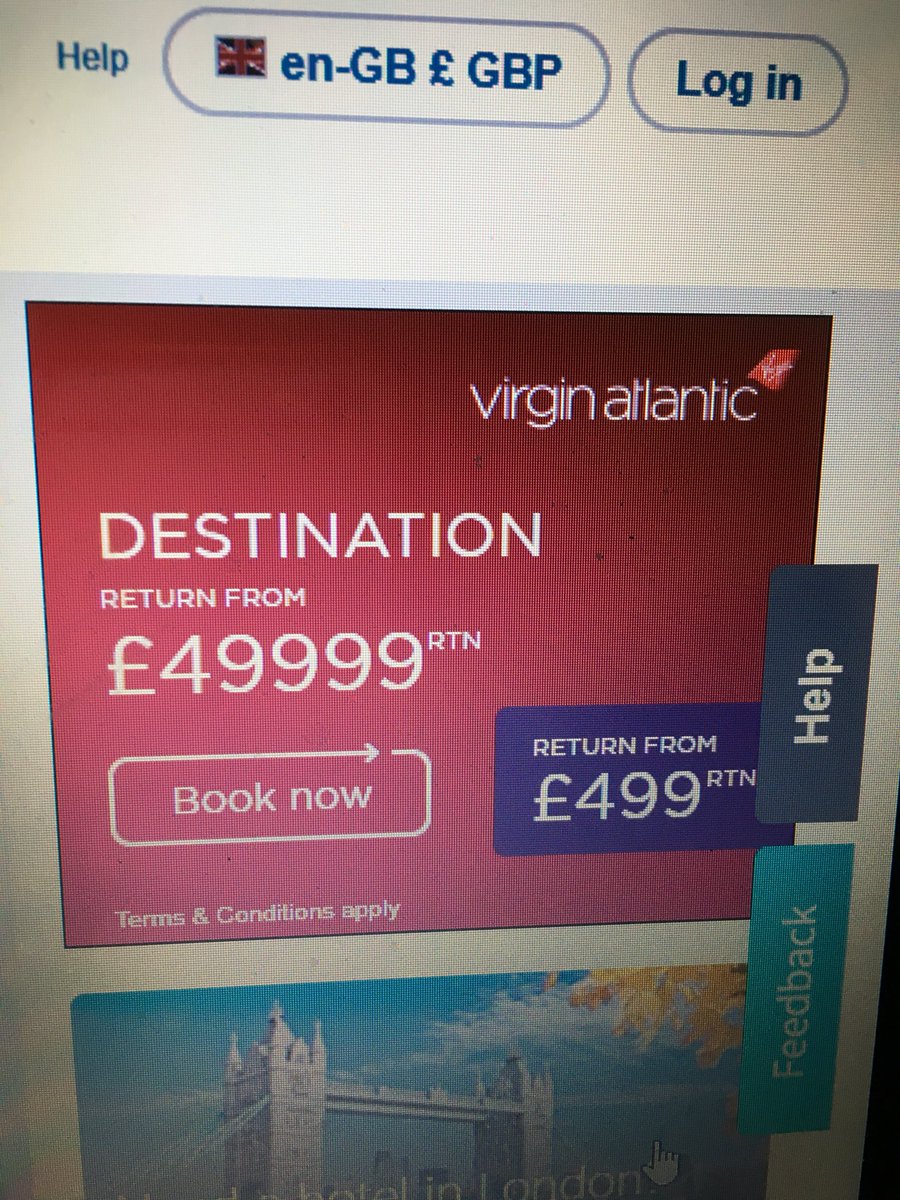 Robbiec45's tweet image. @VirginAtlantic 
Such a good deal 🙈 
#decimalpoint 
It’s on Sky Scanner if you need to amend it 👍