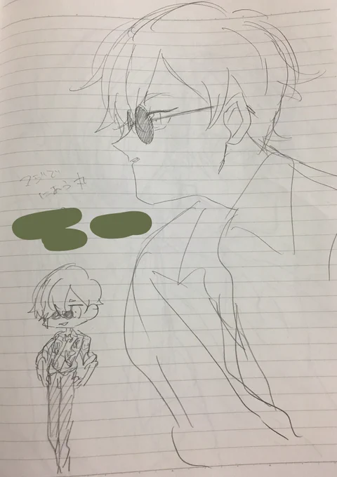 丸メガネ似合う丸(定期的に描いてるうぐ) 
