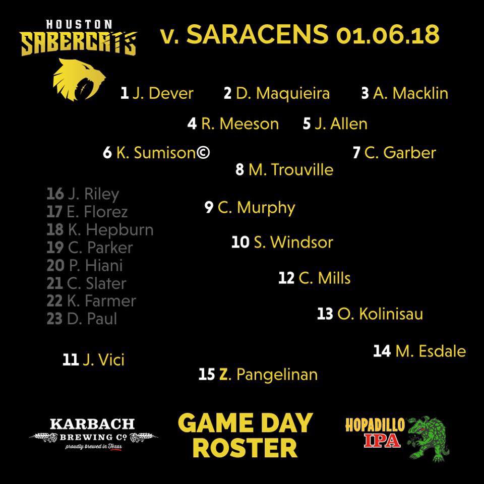 EarfulOfDirt's tweet image. Here are the rosters for tonight's game! Houston SaberCats vs Seattle Saracens at Constellation Field! Catch the action at the TuneIn app or tunein.com and look for the KTXF-db station at 6:45PM Central/7:45PM Eastern @Hou_Sabercats @SeattleSaracens @KTXFdbTheReel