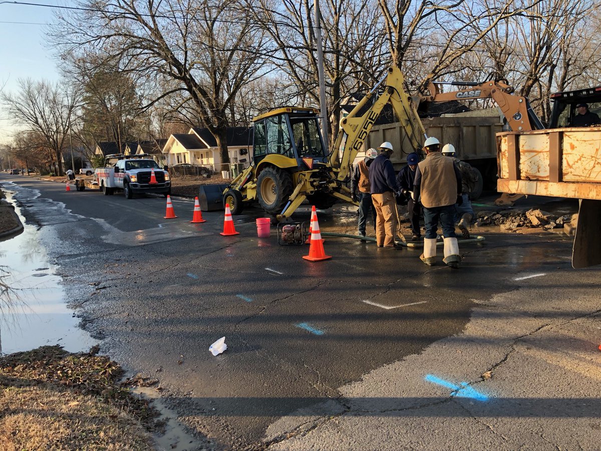 A special shout out to our water dept. this week! They are currently repairing a water main break at Johnston &amp; Mitchell Sts. Cold weather/freezing temps can create stress on water infrastructure, increasing the chance of leaks. Call 450-6000 to report water main breaks.