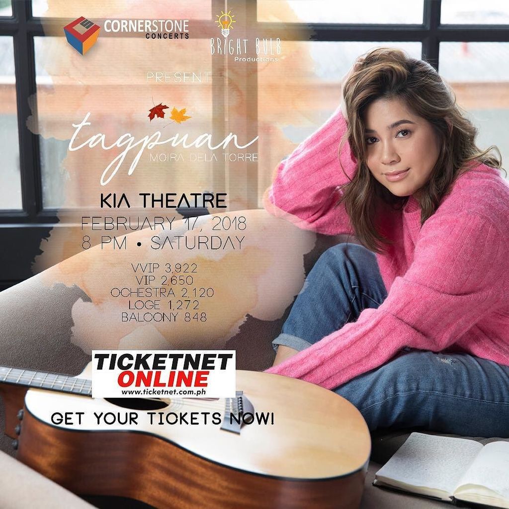 cornerstone_ofc's tweet photo. Tickets for Tagpuan happening on February 17, 2018 at KIA Theatre is now available! You may call @ticketnetph  at 911-5555 or visit https://t.co/jkCXJTTYey. See you there!

#Tagpuan #MoiraDelaTorre #CornerstoneConcerts #BrightBulbProductions #Cornerston… https://t.co/SWlzcE1b5o https://t.co/QnsFWA7xjN
