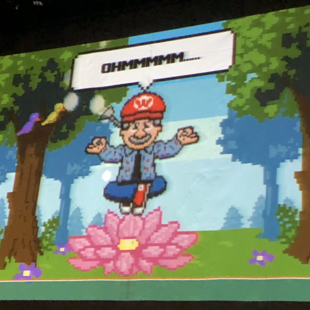 simpleeonline's tweet photo. I might cry happy tears! @FIRSTweets is promoting #mindfulness in the #firstpowerup kickoff! #omgrobots https://t.co/vEnAHAb8tr