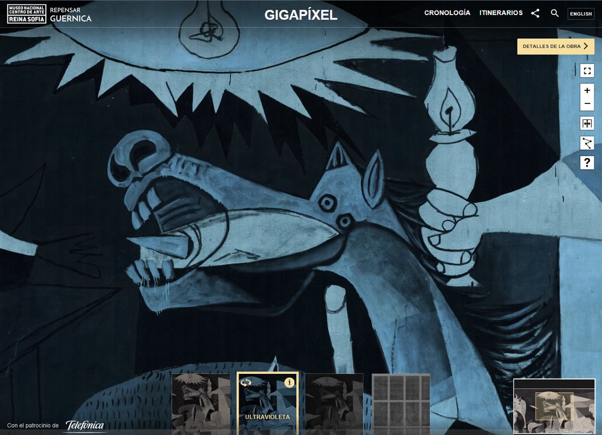 #RepensarGuernica es la web más completa dedicada a la obra de #Picasso. Un archivo de archivos con cerca de 2000 documentos y la herramienta #gigapixel para ver el #Guernica como nunca has imaginado. ¿La has visitado ya?  guernica.museoreinasofia.es