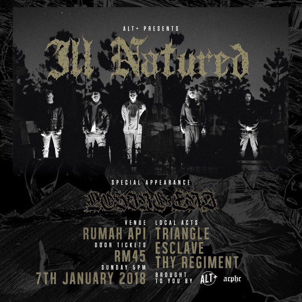 Jenn_Thompson's tweet photo. #KL TODAY Jan7 @illnaturedhc SEA TOUR 5PM RumahApi special appearance by @LosingEndHC also ft. @trianglehc @esclave1818 @ThyRegiment https://t.co/6fjgVNuJnx
