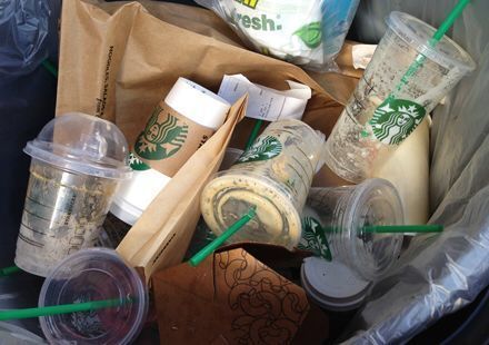 MikeHudema's tweet image. Starbucks cups are not recyclable, which means 4 billion go to landfill each year. That needs to change: buff.ly/2lZwEmo

#EndOceanPlastics #useless #wasteless