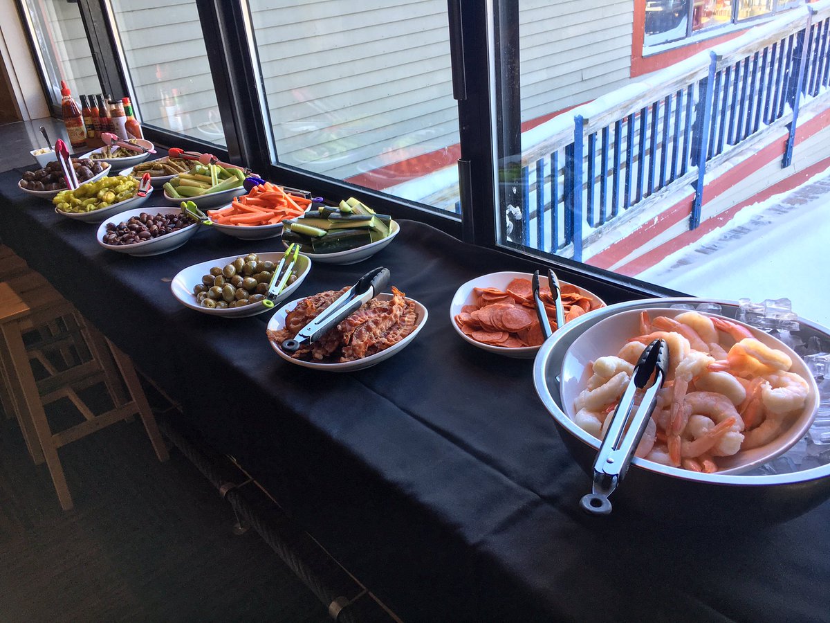 Wachusett's tweet photo. Warm up at our Bloody Mary Bar every weekend 9am-noon featuring local favorite @MountainMaryMix made with @WachusettBrew Larry Double IPA. https://t.co/Y9wHX6jd3Y