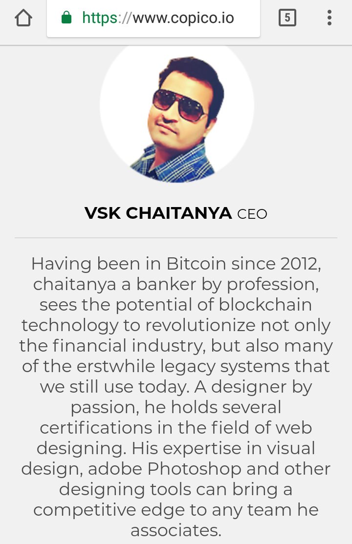 AfricanDegen's tweet photo. @eclrustenhoven @TimoVerschoren @CryptoLover12 @RythmikOfficial @IAMCAM3RON @justinsuntron @GeminiDotCom $XCPO Where the CEO is basically a graphic designer. Seems legit...

#Copico https://t.co/AYSvxyfMhm
