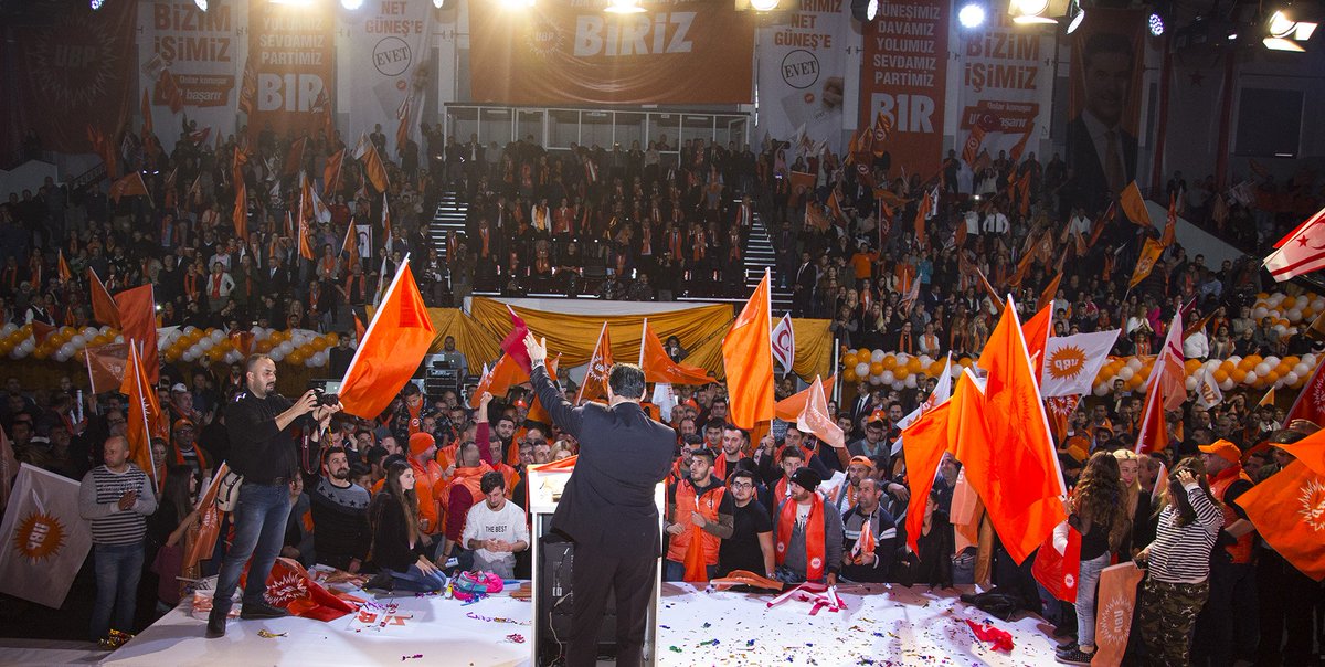 Binlerce yürek Lefkoşa'da B1R olduk! #BirOluruzBaşarırız #Biriz #B1riz #TekBaşınaİktidar #UlusalBirlikPartisi #UBP2018