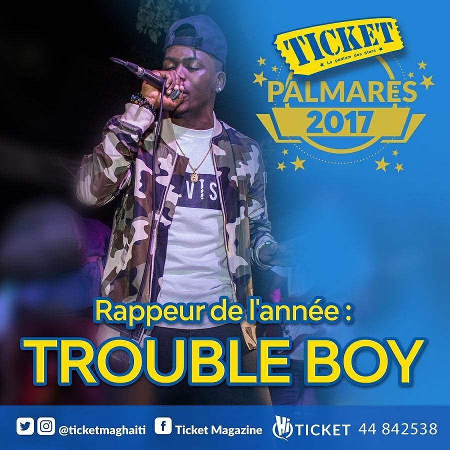 BigMarshal's tweet photo. " Rappeur de l'année 2017 " - Trouble boy _ selon ticket magazine https://t.co/1u74izcw5K