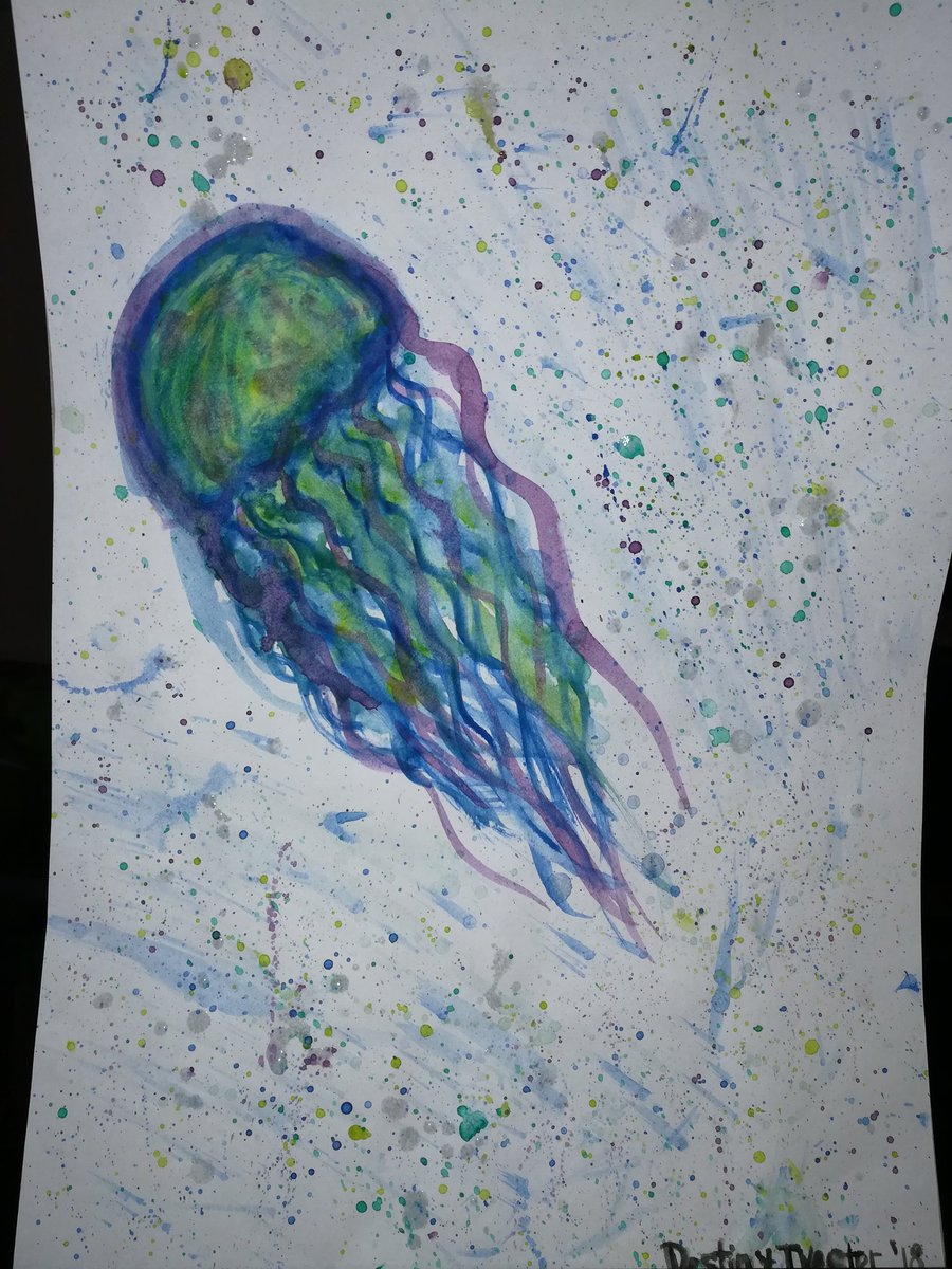 dbivester's tweet photo. First watercolor painting 💚🏝 https://t.co/SjZRh49xMR