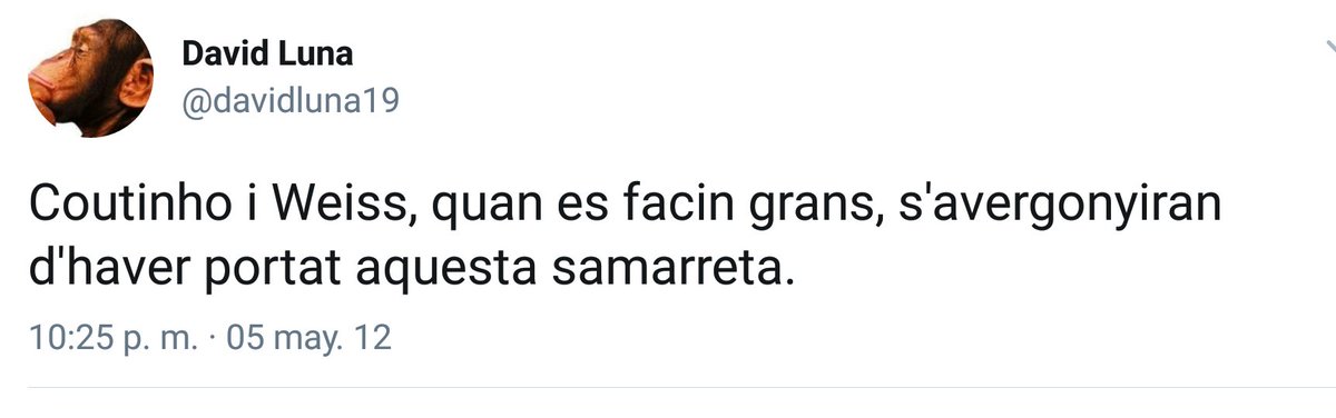 Quan era un trist perico. Aquí, ostentant de futuròleg.