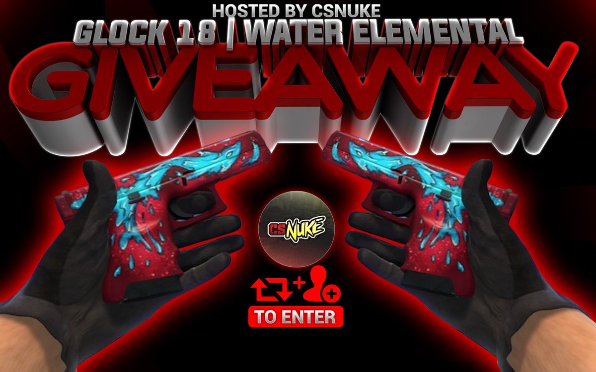 QzArcade's tweet image. 🎁Glock-18 | Water Elemental 🎁
✅RT+FOLLOW @QzArcade @OfficialCSNuke ✅
✅TAG 2 FRIENDS✅
⏲️24 hours⏲️
