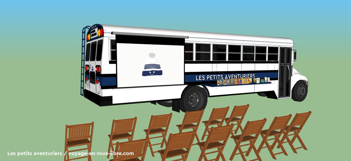 ClemEtTuktuk's tweet photo. Regardez ce que l'on vous prépare :) Un ciné-bus pour sillonner les routes du monde ! #rv #voyage #videoeducative #docu avec @Baroudeuses https://t.co/GUIUzoklEJ