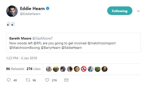 LoveThePadel's tweet image. Would you like to see @BarryHearn &amp;amp; @EddieHearn involved in #RugbyLeague?

RT- Yes
LIKE- No