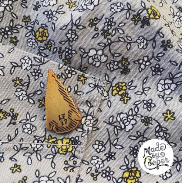 madebycooper's tweet image. Looking for pins for events or festivals? @_vytvorit  used us to help supply LesterFest goers with this great design! #LesterFest