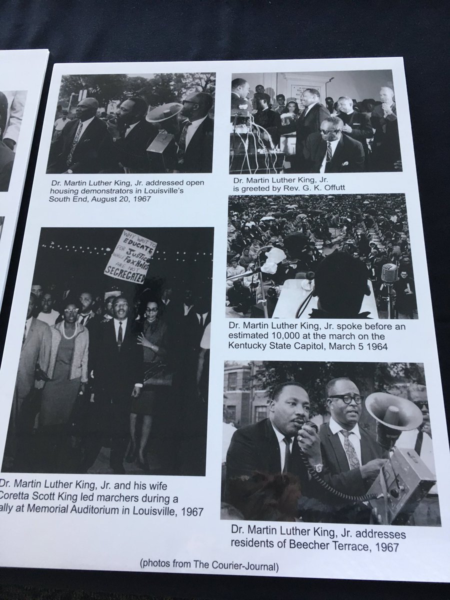 AlphaLambda1906's tweet photo. Dr. King was definitely familiar with Louisville. We are proud of the connection between him and the city. These photos and more will be on display at the 5th Annual HOPE Breakfast @AliCenter #2018HOPEBreakfast #MLK #louisville https://t.co/bL9YqFKcqf