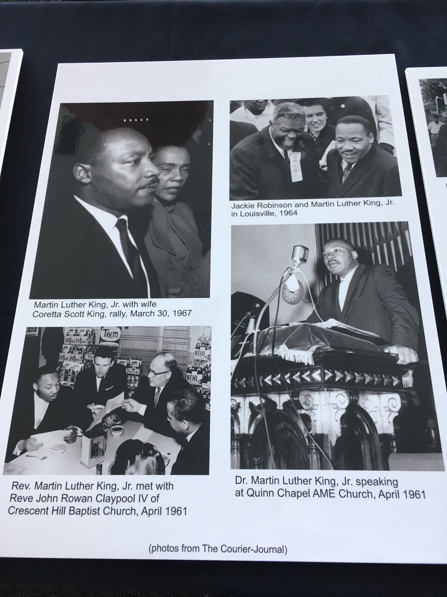 AlphaLambda1906's tweet photo. Dr. King was definitely familiar with Louisville. We are proud of the connection between him and the city. These photos and more will be on display at the 5th Annual HOPE Breakfast @AliCenter #2018HOPEBreakfast #MLK #louisville https://t.co/bL9YqFKcqf