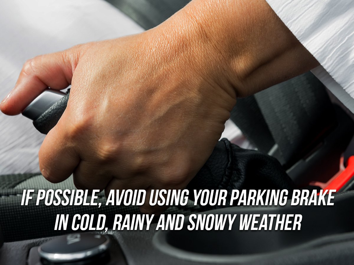 CDTireOakRidge's tweet photo. Avoid using your parking brake in cold, rainy and snowy weather #didyouknow https://t.co/EvNM4Ppgw6