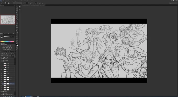 Process! I feel so blessed that I can draw all my waifus and husbandos 👌🏼 