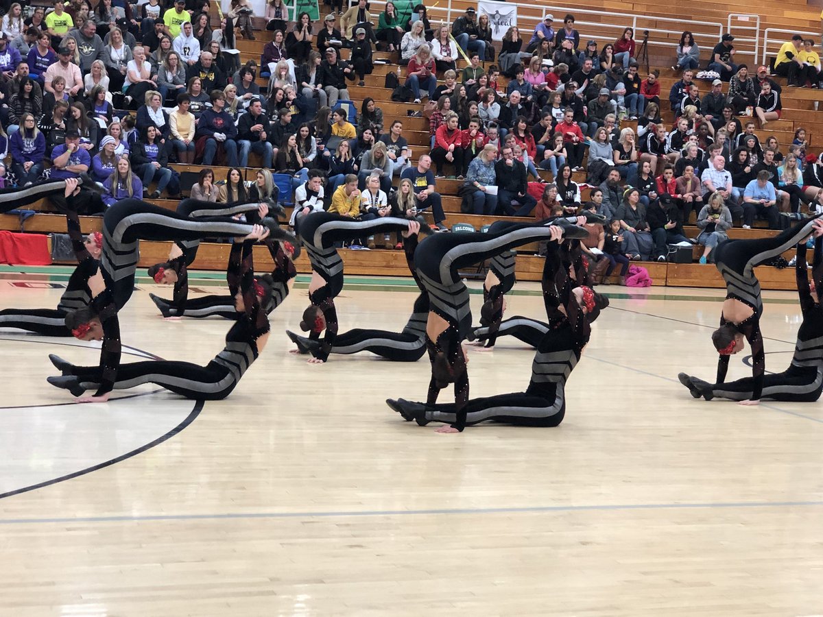 WeberPrincipal's tweet photo. Warriorettes are looking good at the Clearfield Competition today! https://t.co/K8BI37MexL