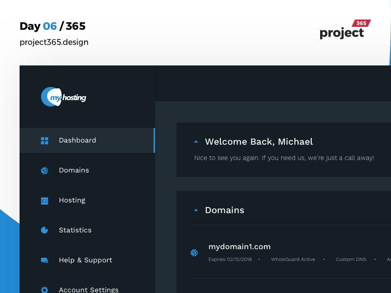 GetKishore's tweet photo. Day 06/365:

It's Dashboard Saturday! 
To begin with, I've designed a #hosting dashboard 

https://t.co/aPwHSLktWI

Learn more about Project365, here: https://t.co/UijPoejWAj 
#Project365 #DesignChallenge #Dribbble #365DaysOfDesign https://t.co/VFLTEwjnkB