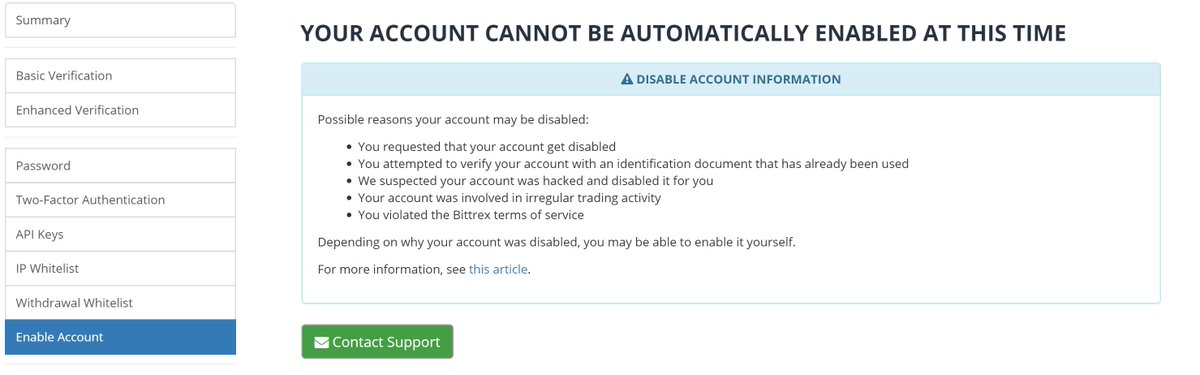 sonrayazacagim's tweet photo. Dear all. Please help me. Problem is multipple account. 
I closed my second bittrex account. Ticket number #560241 @richiela @jyap #bittrexexchange #BittrexTrouble #bittrex_disabled_accounts @BittrexExchange @jimwaschak @ramikawach @jjdives https://t.co/sFmThwFAYc