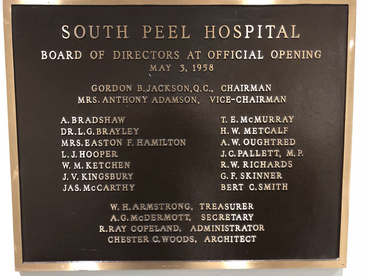 gjhubert's tweet image. Apparently 60 years ago a woman, even the Vice-chair of a hospital committee, couldn’t be identified by her first name. #soweird #progressplease #patriarchy