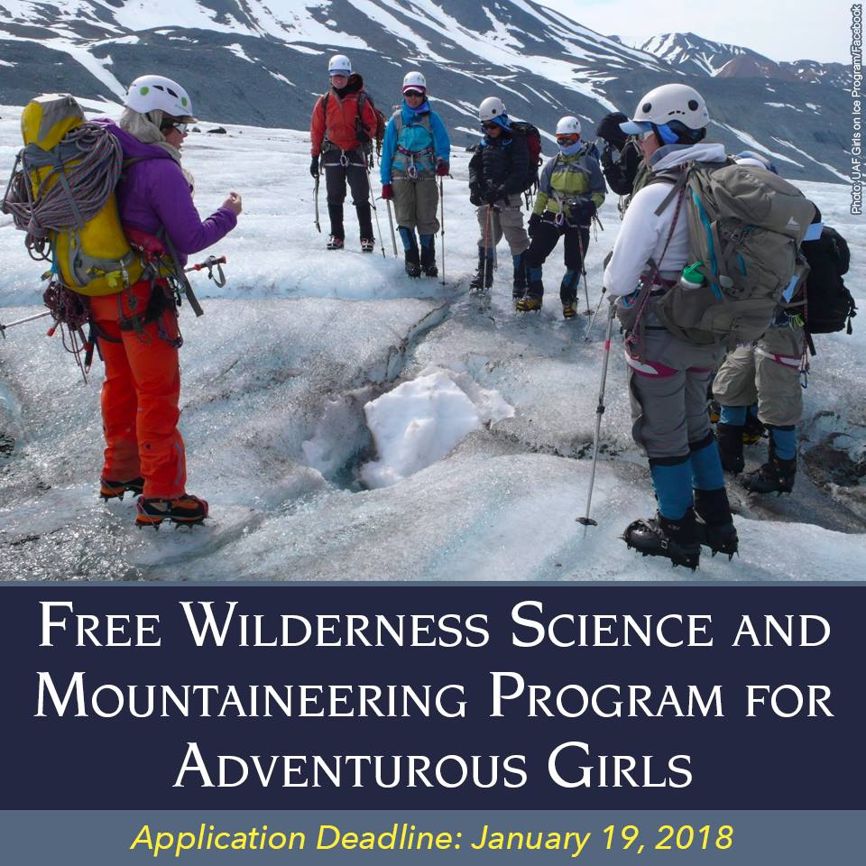 Great opportunity for adventurous girls. Check out the link and apply now!  inspiringgirls.org #stem #girlsinstem #wildnerness