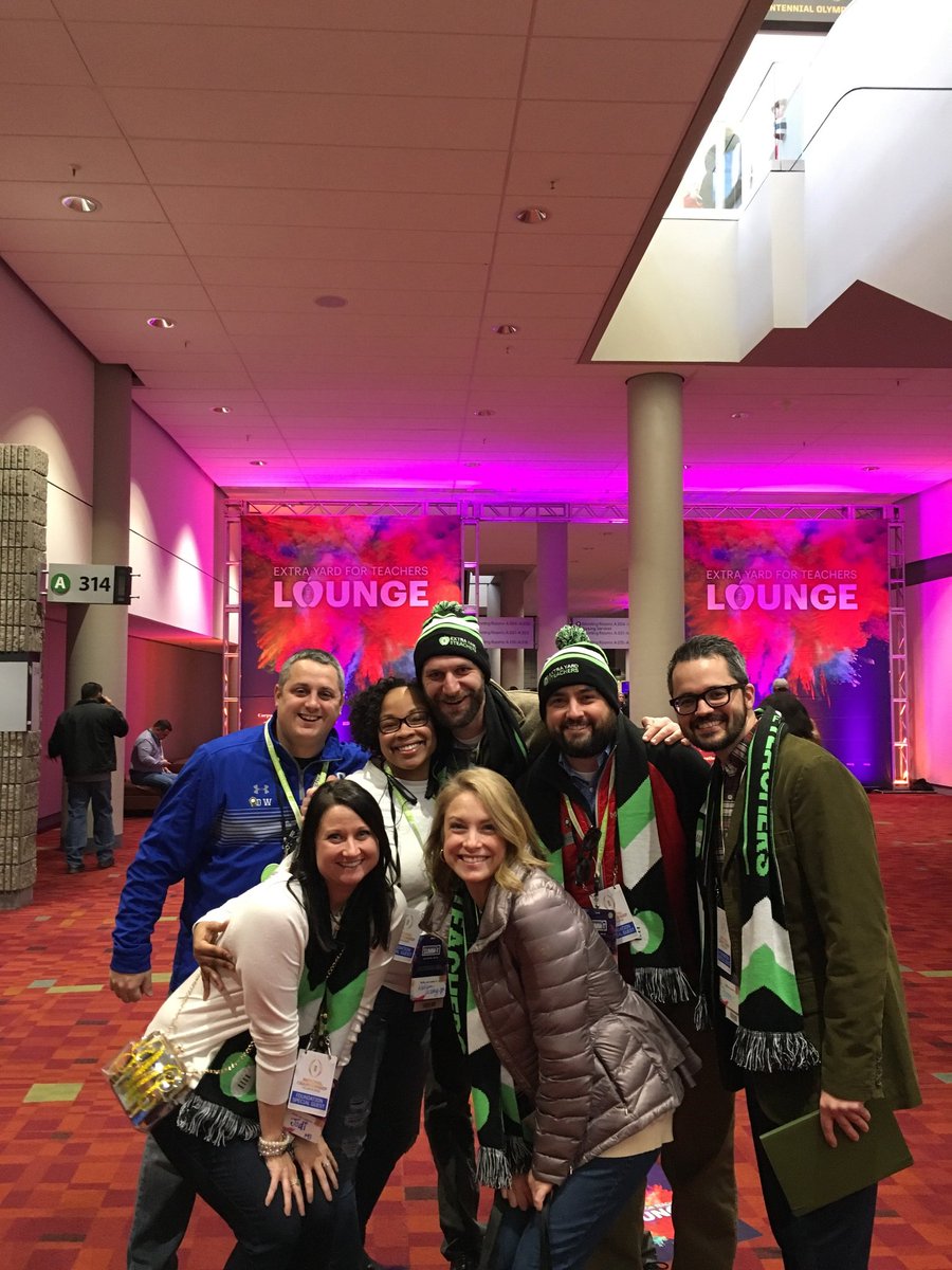 Extra Yard for Teachers Summit. Thanks #CFPExtraYard  for making all teachers feel like Champions! <a href="/CFPExtraYard/">College Football Playoff (CFP) Foundation</a> #NTOY17