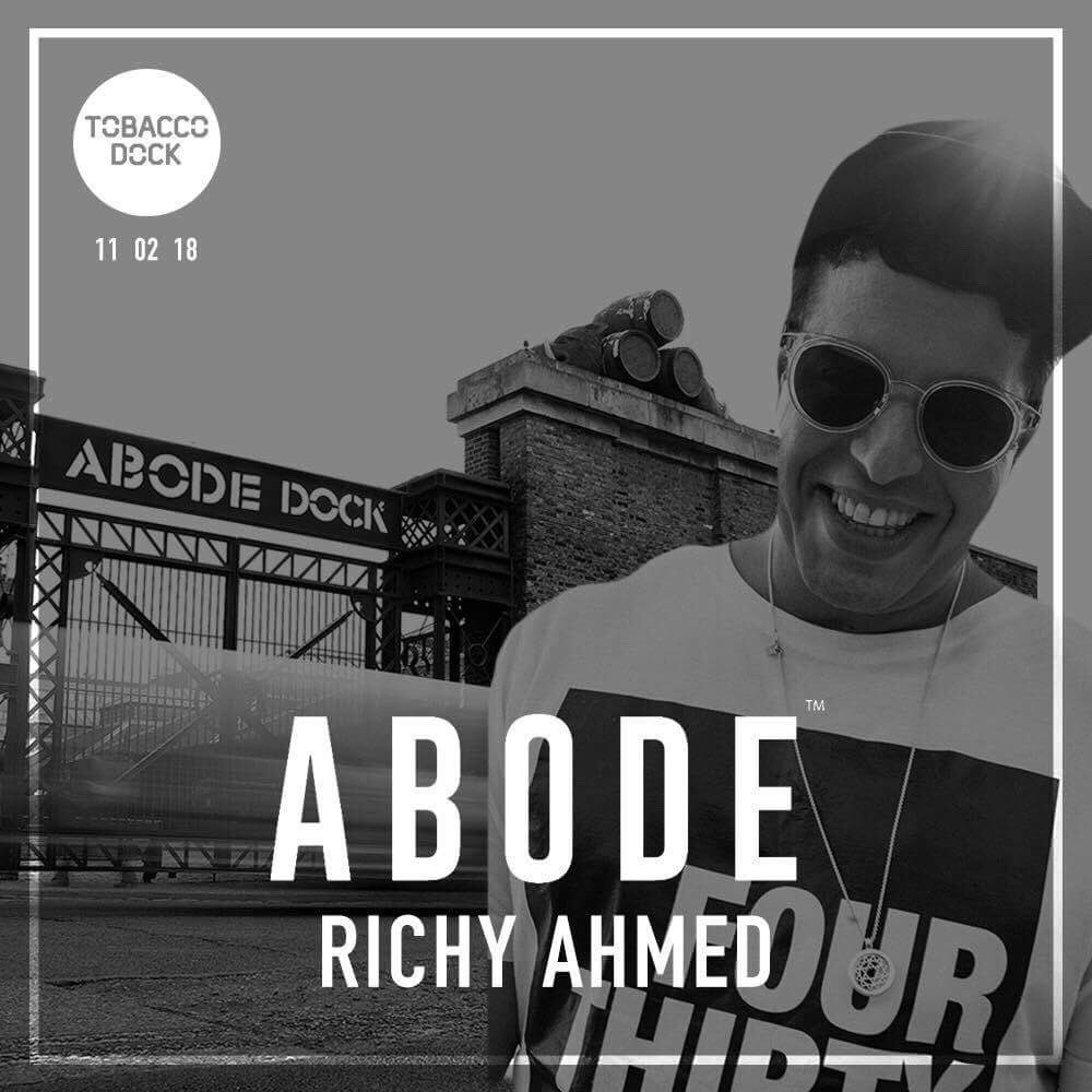 AbodeRecords's tweet photo. ABODE @ Tobacco Dock is just around the corner &amp; we have a huge line-up of artists to announce. Some being secret guests &amp; our 1st headliner to be announced being the Hot Creations main man Mr Richy Ahmed 

Roll on February 💥💥 https://t.co/nB8VHu75W4