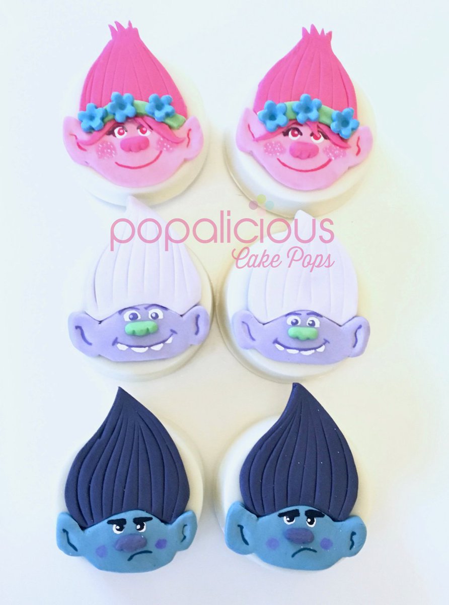 Popaliciouscake's tweet photo. Back in full swing after the Xmas break!  Just love these Troll Cakelets we sent out last week -x- https://t.co/HutiR9evvi