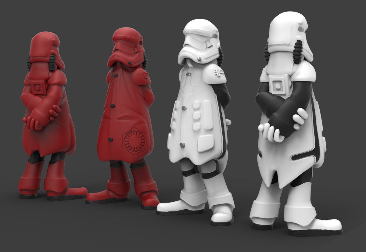 BeastlyToyz's tweet photo. Some of our #StarWars inspired 3D sculpts… #zBrush #Droid #Snoke #LukeSkywalker #DarthVader #Stormtrooper #ModTrooper https://t.co/Ch6KRbagSZ