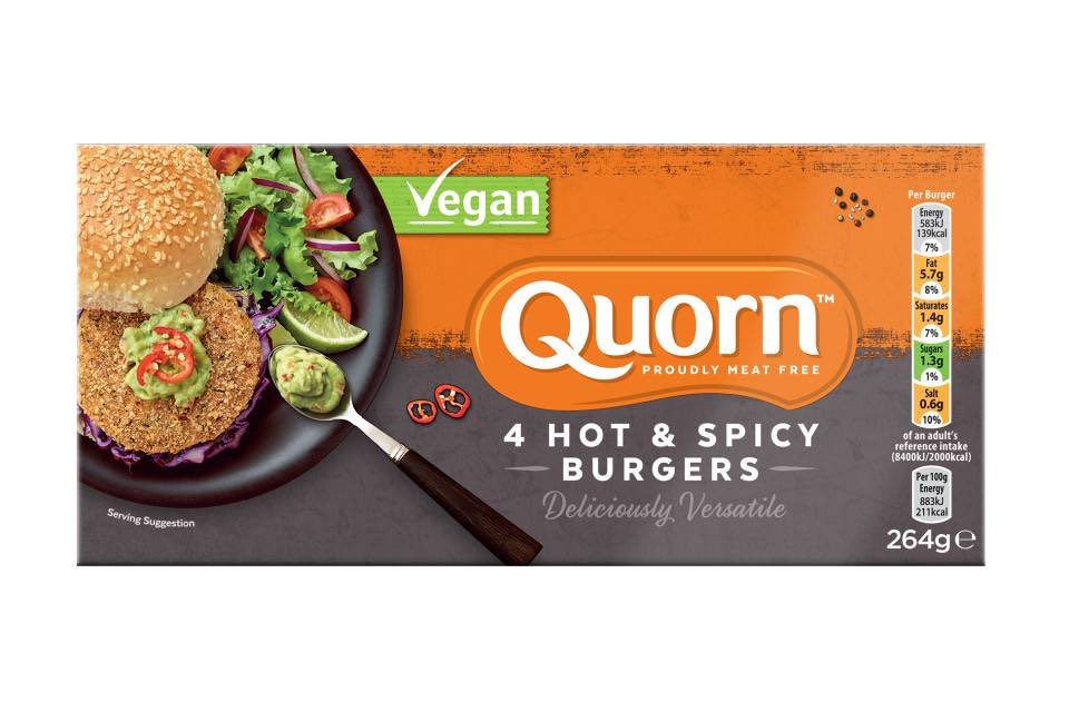 Vegan 'Chicken' burgers! The hot and spicy ones are just a bit more seasoned they're not really spicy! You can also make your own seitan chicken burgers like pictured 