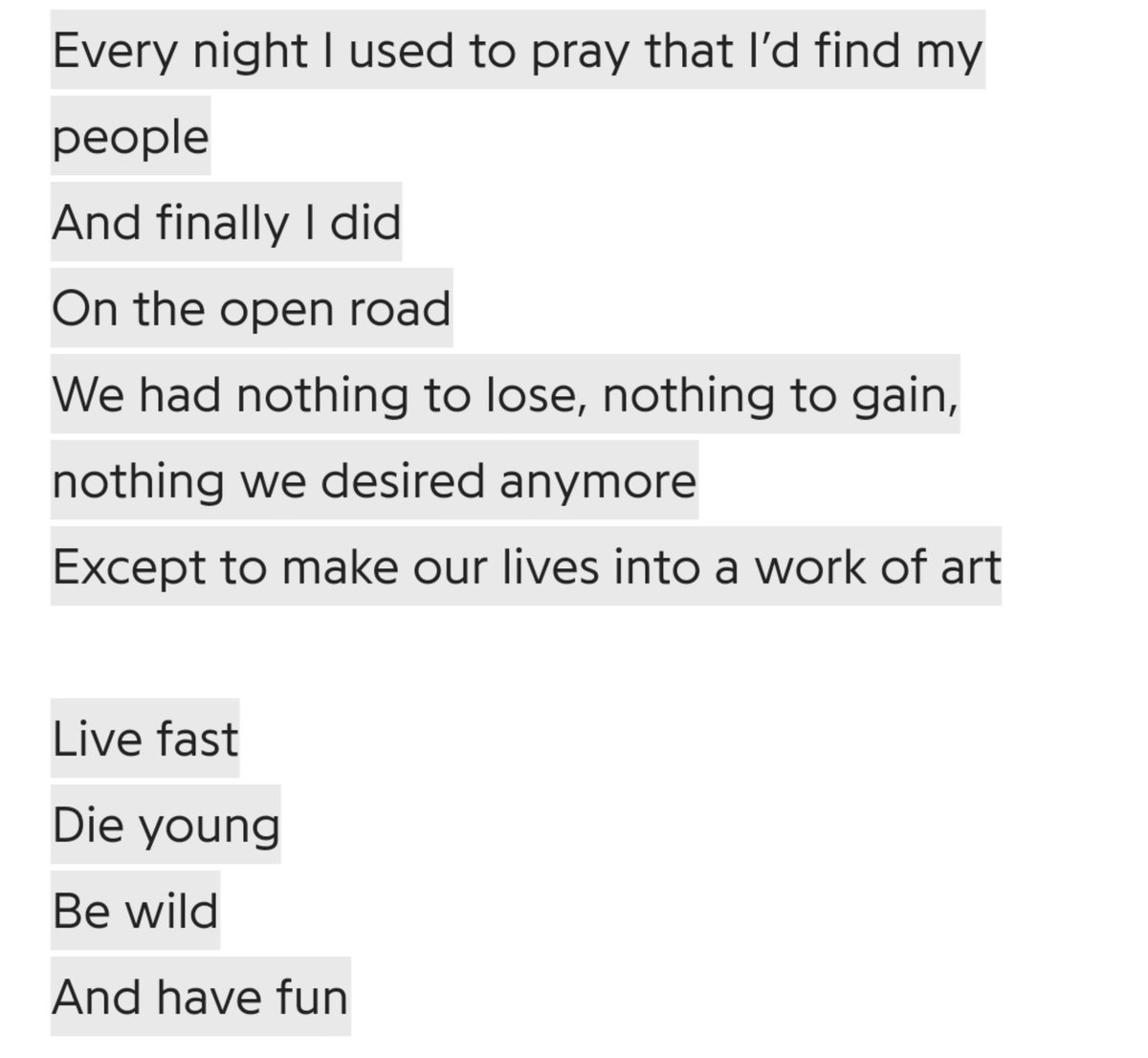 Lana Del Rey Ride Monologue Tumblr