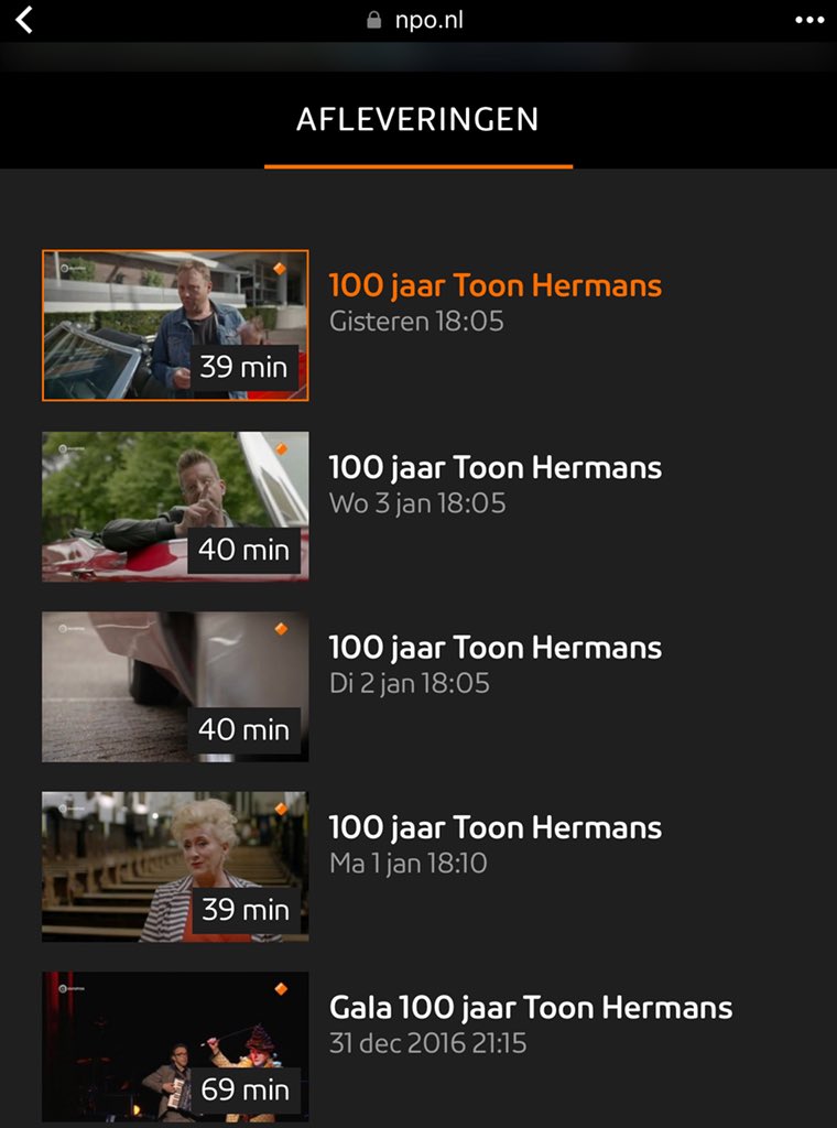 U kunt alle afleveringen van 100 jaar Toon Hermans terugkijken op NPO. Inclusief het Gala in Koninklijk Theater Carré. Kijk op: npo.nl/100-jaar-toon-… @Hademini <a href="/chantaljanzen/">Chantal Janzen</a> <a href="/freekjonge/">freek de jonge</a> <a href="/wendesnijders/">wende</a>