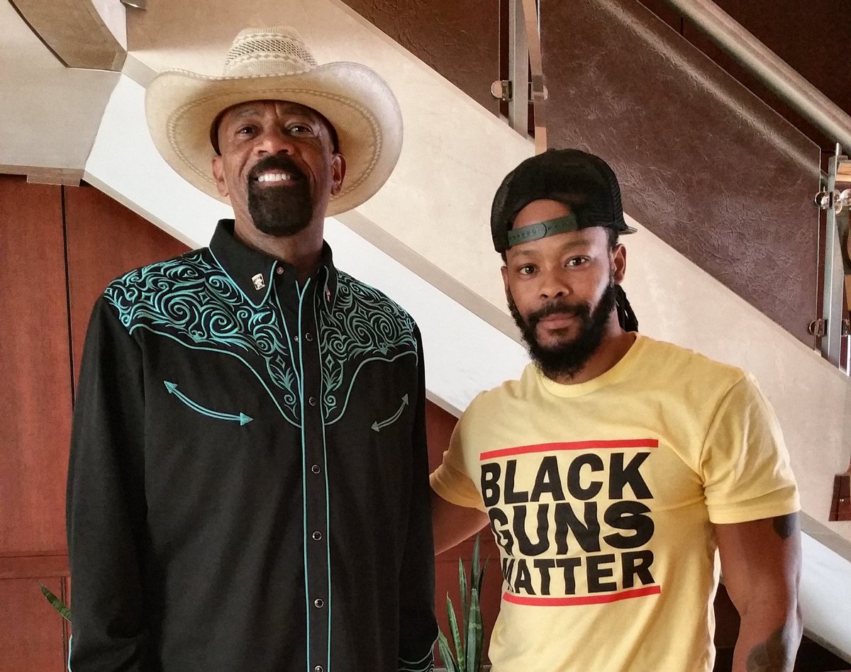 SheriffClarke's tweet photo. Great to see BLACK GUNS MATTER as a sponsor of Shot Show. Education of BLACK YOUTH on respect, NOT FEAR of firearms can go a long way in reducing violence since many don't realize, until after criminal charges, that a bullet once fired can't be taken back. https://t.co/iuurlvHEtT https://t.co/8kveY86ks8