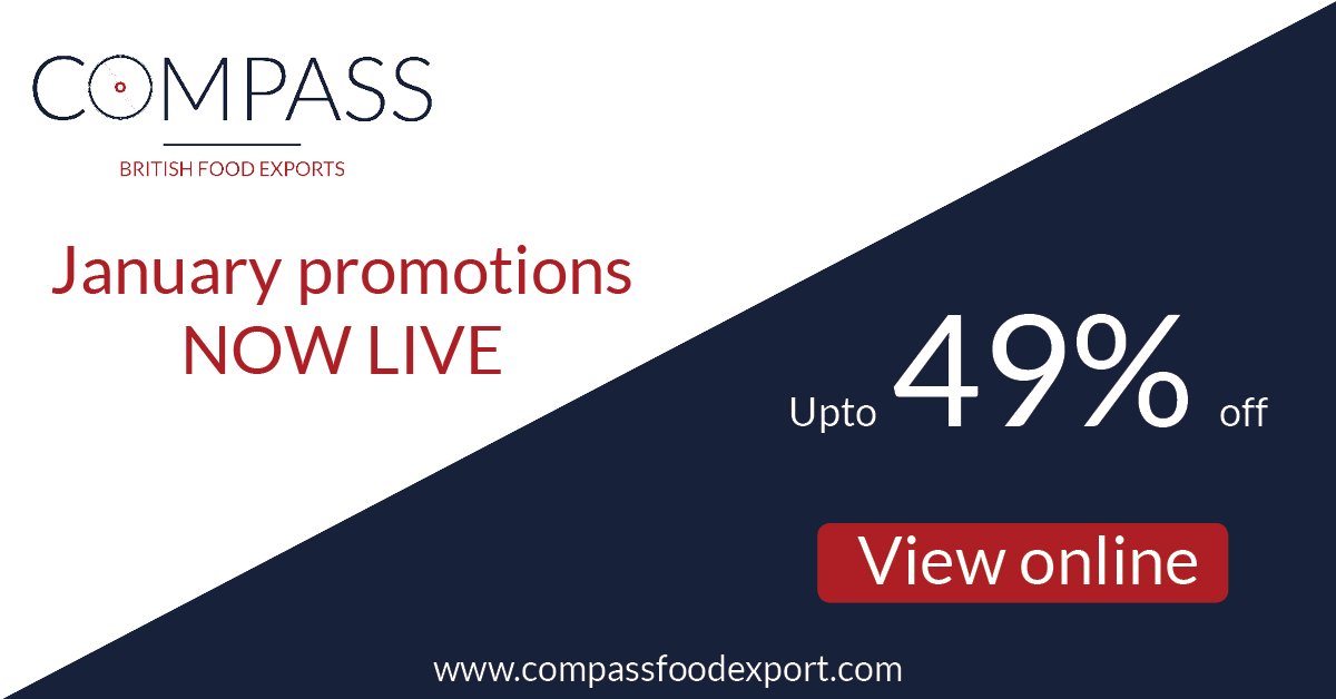 CompassFood's tweet image. Our January promotions are now live! Check out this amazing sale on over 300 leading brands with up to 49% off.   buff.ly/2CCGuBC