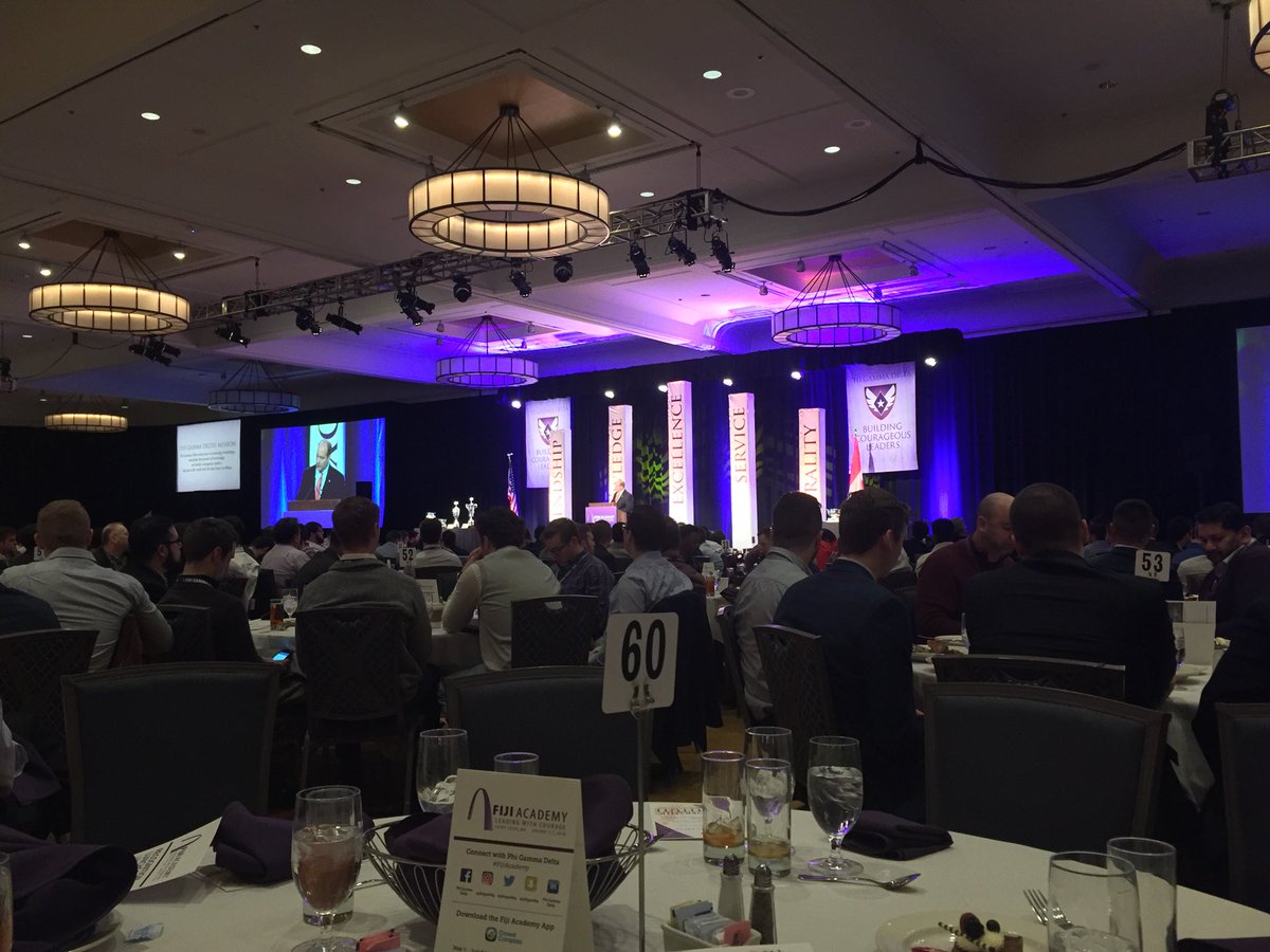 Second day of Academy is still going strong as Eugene Coté, a former Archon President, gives a speech to the brothers at the Recognition Luncheon.